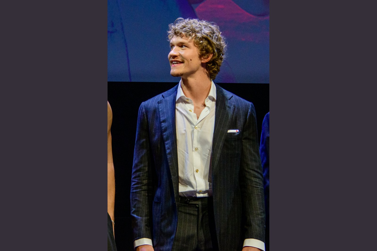 Connor Storrie at the Toronto premier of Heated Rivalry on November 24, 2025.
