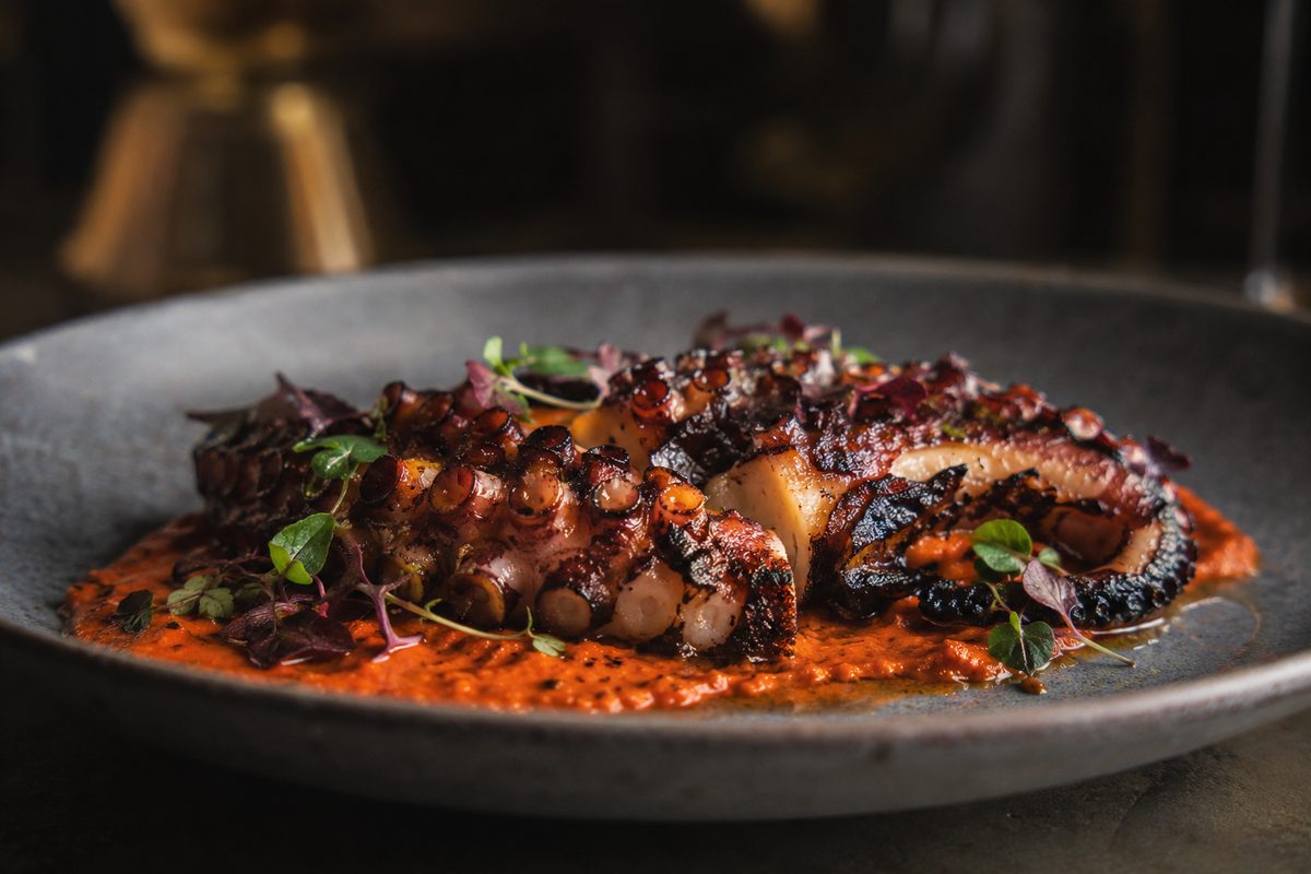 Wood-Grilled Octopus