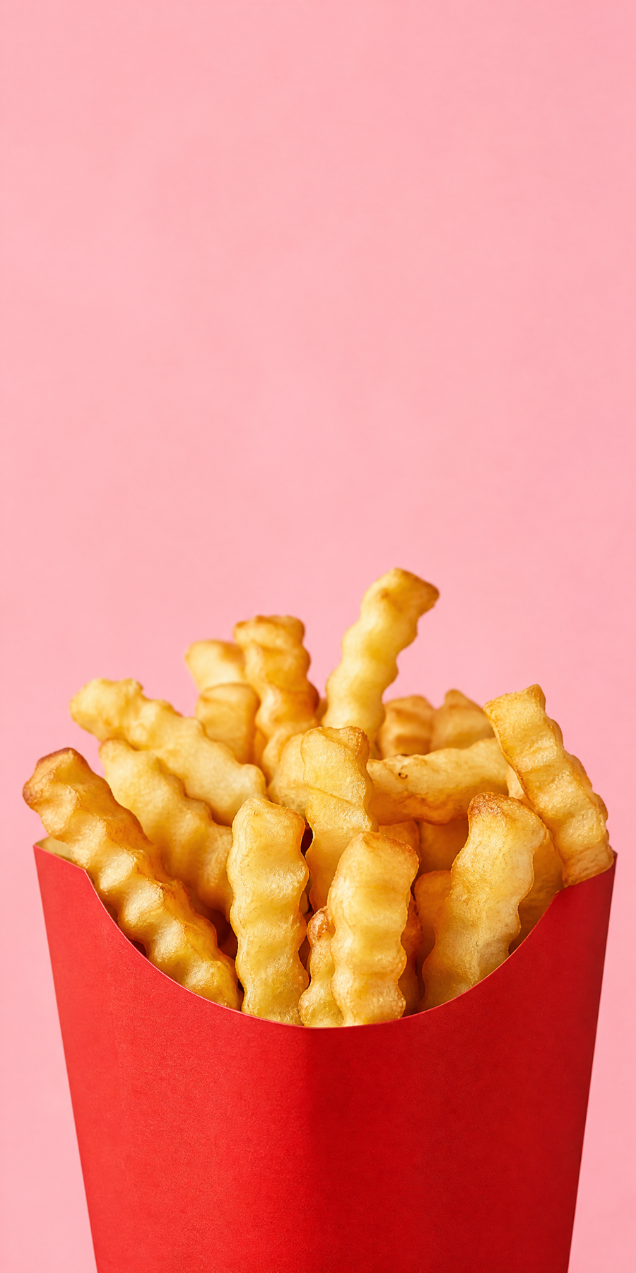 French fries in a red carton
