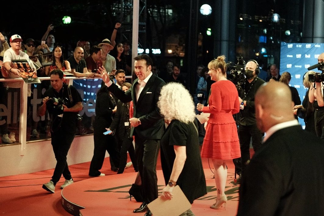 Nicolas Cage at 2022 Toronto International Film Festival Day 2 red carpet.