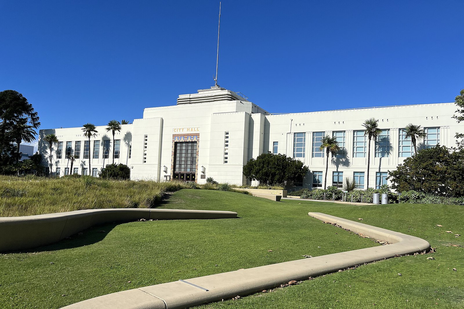 Santa Monica City Hall, photographed in September 2022.