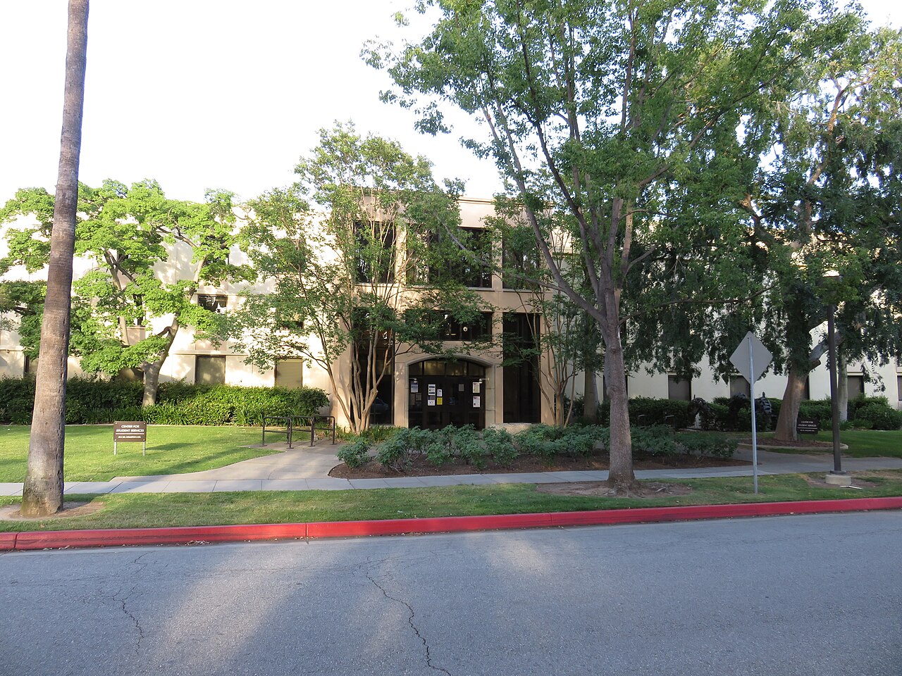 The Center for Student Services building at the California Institute of Technology in Pasadena.