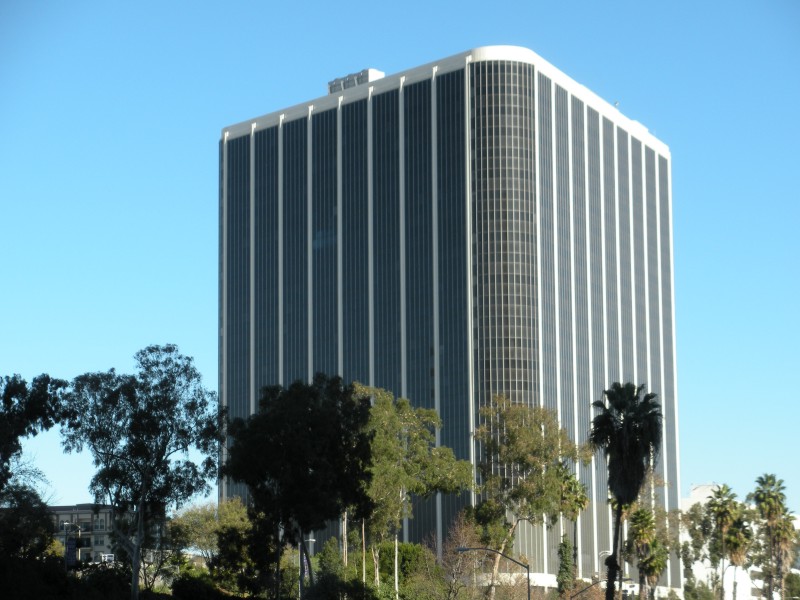 The Los Angeles Unified School District headquarters building in downtown Los Angeles