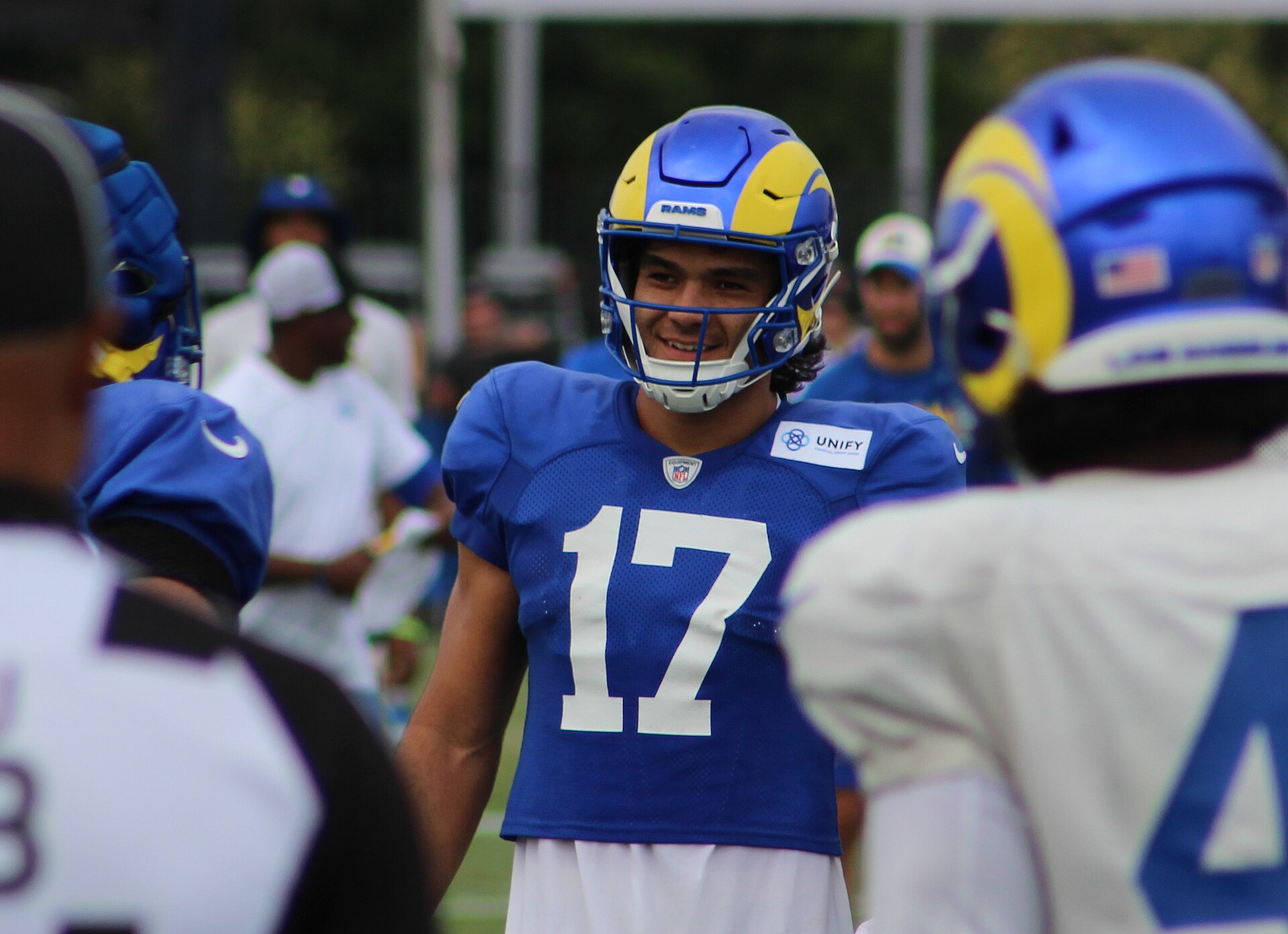 Puka Nacua of the Los Angeles Rams