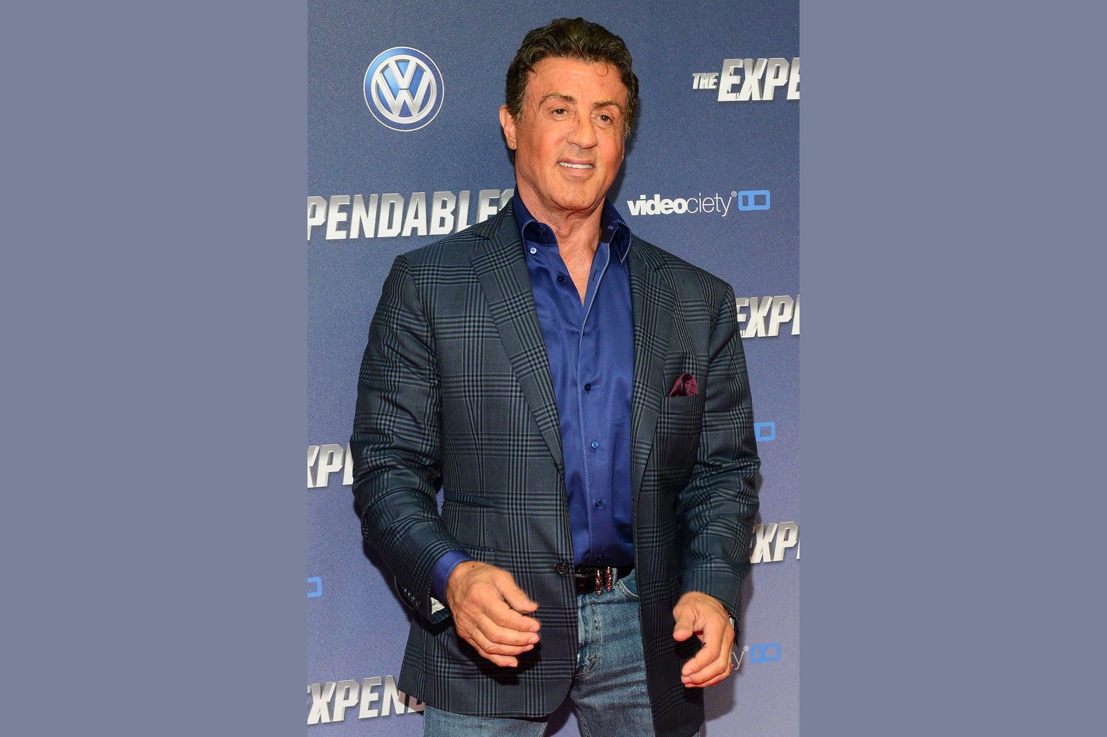 Sylvester Stallone attend the German premiere of the film "The Expendables 3" at Residenz cinema on August 6, 2014 in Cologne, Germany.