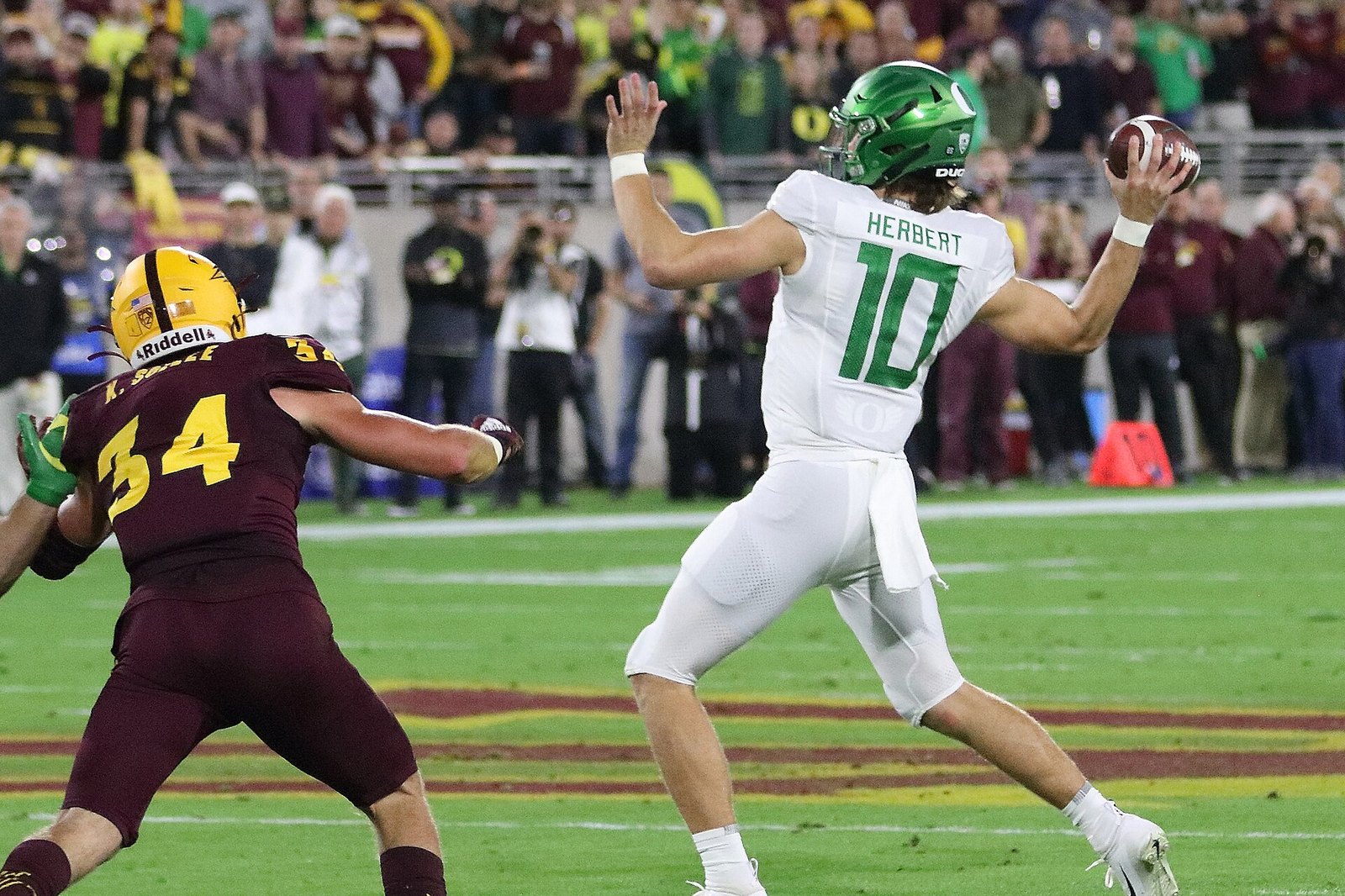 Justin Herbert, photographed in November 2019.