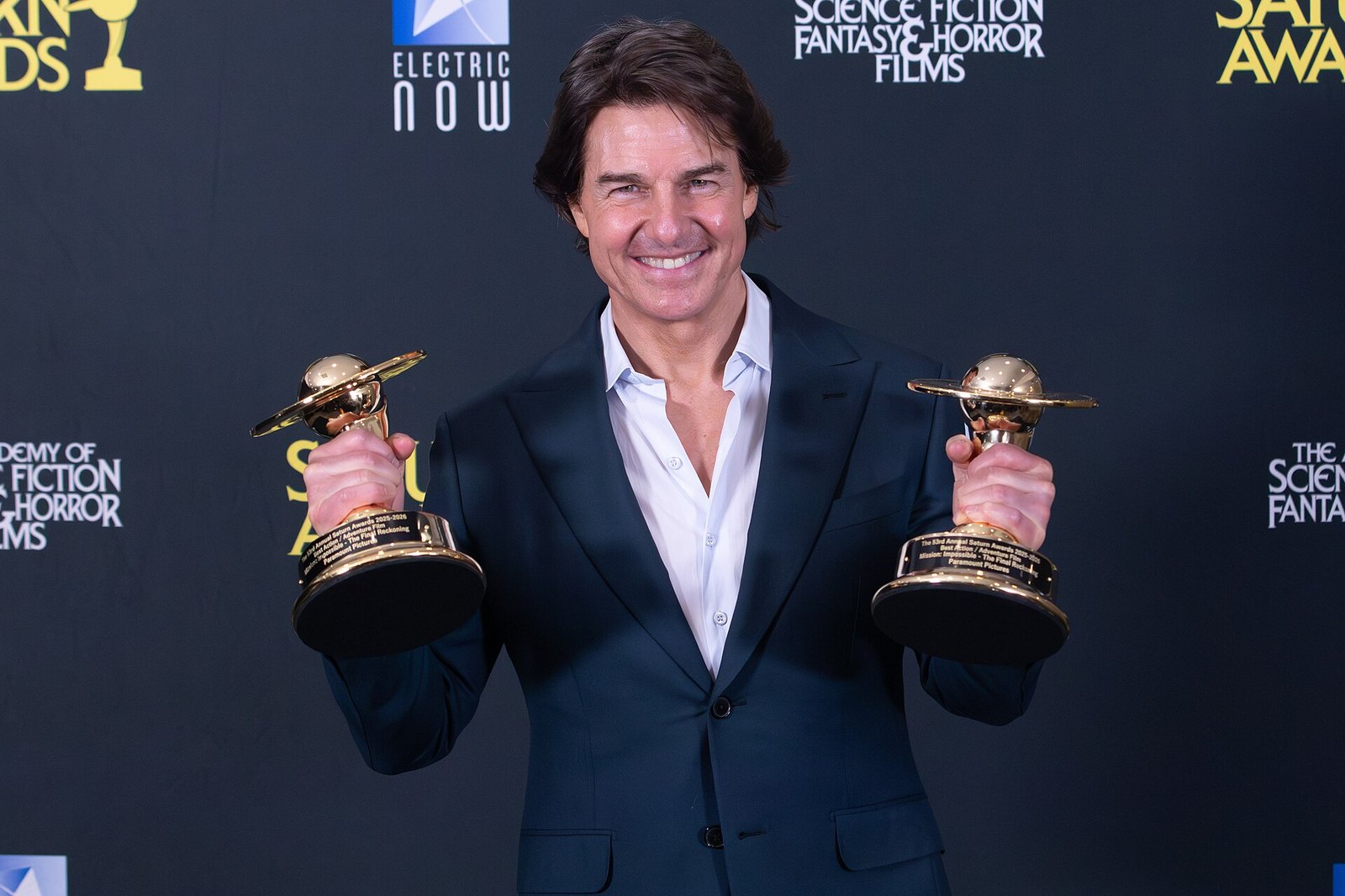 Tom Cruise, actor and producer, at Saturn Awards 2026 in Los Angeles, California.