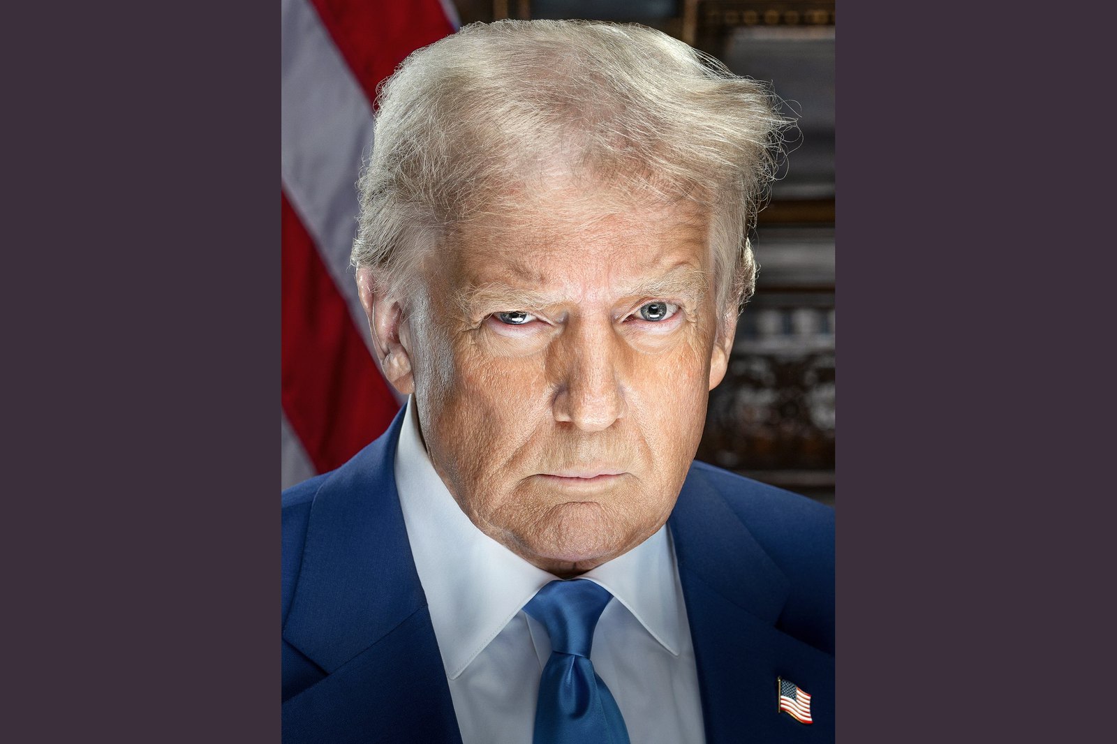 Donald Trump, in a photograph from Wikimedia Commons