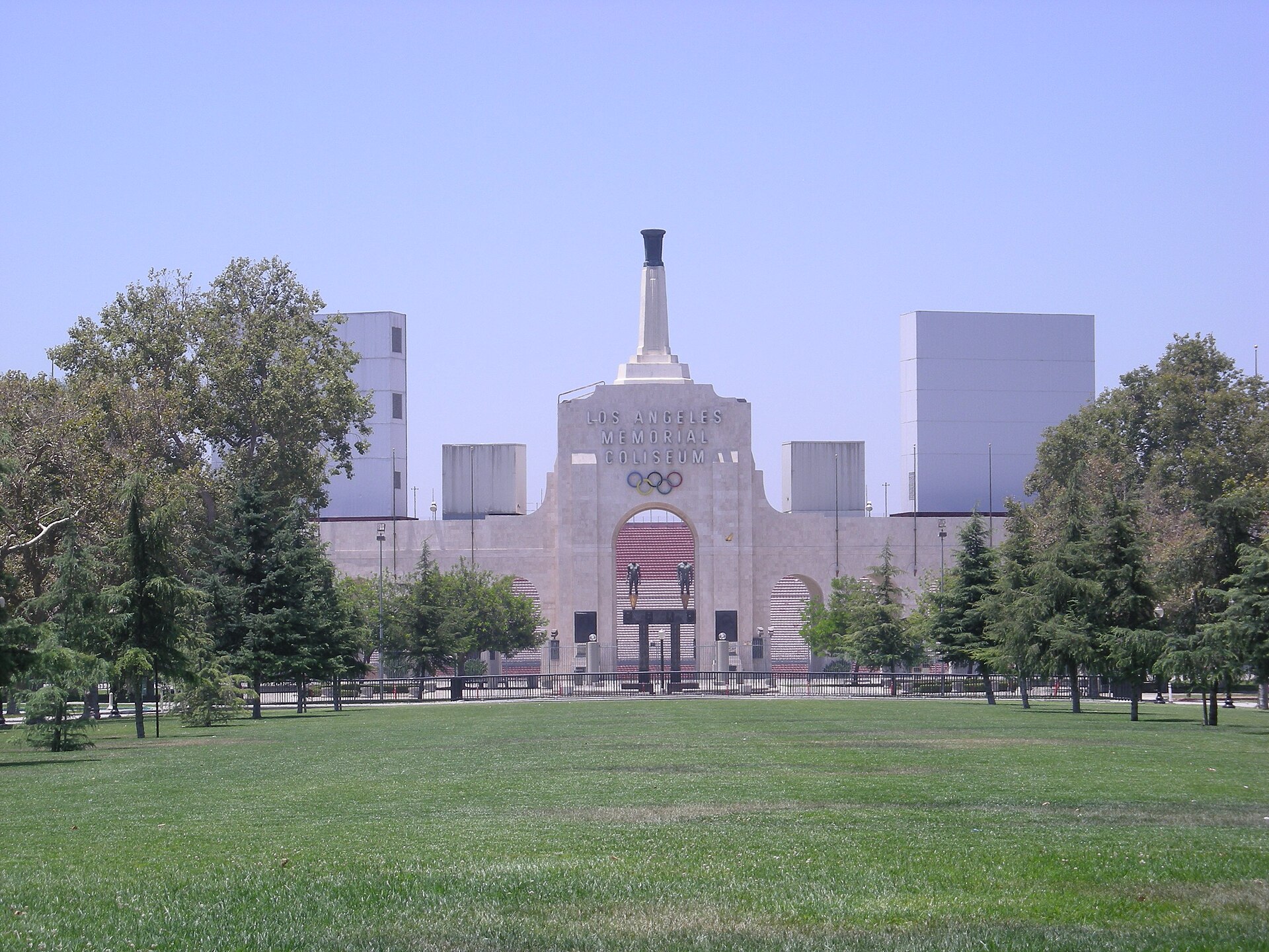The Los Angeles Memorial Coliseum peristyle